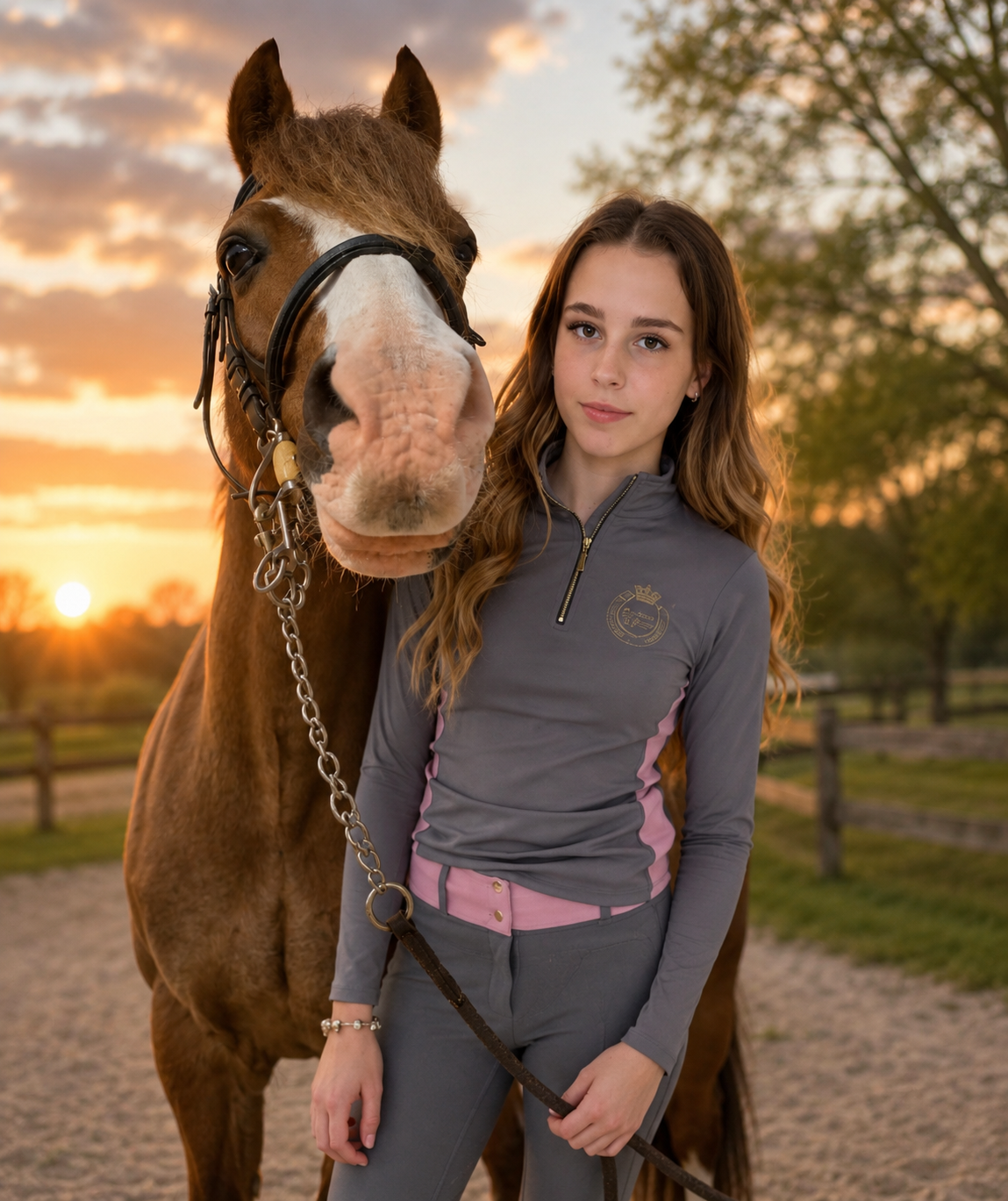 Lunar Blush equestrian set