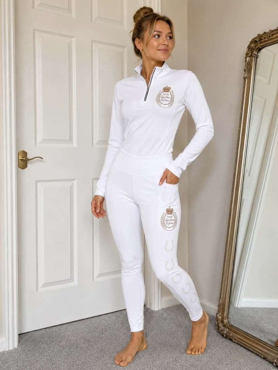 White Riding Set Show Jumper